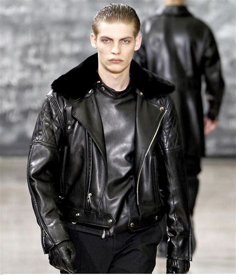 ysl mens jacket|saint laurent leather jacket men.